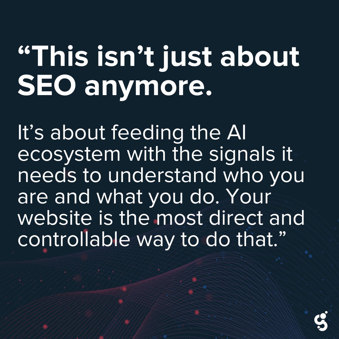 Revisit this blog post from Geonetric CEO Ben Dillon to learn why your website is more valuable than ever, even as AI dominates the search conversation.

hubs.ly/Q03M4hXN0

#HealthcareMarketing #HealthcareWebsite #AI #Search #Findability #AISearch