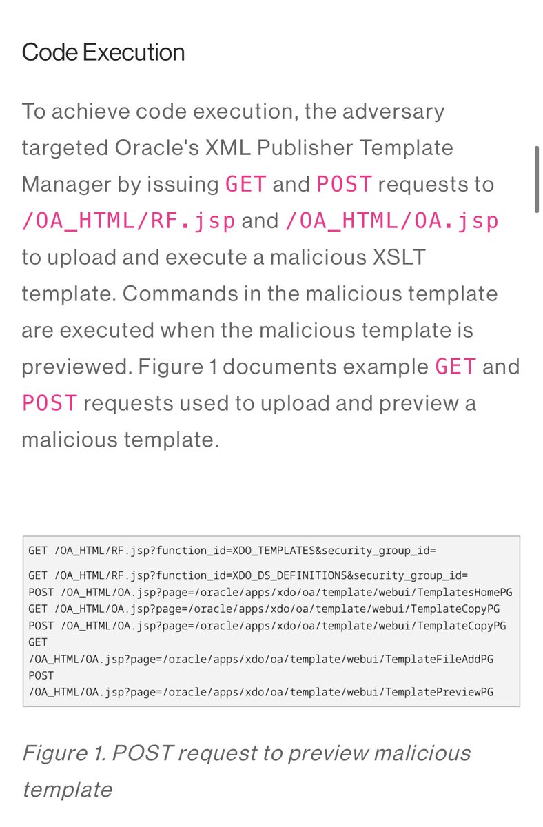 cyb3rops's tweet image. Nice - CrowdStrike’s blog contains some logs and IOCs 
CrowdStrike Identifies Campaign Targeting Oracle E-Business Suite via Zero-Day Vulnerability (now tracked as CVE-2025-61882)
crowdstrike.com/en-us/blog/cro…