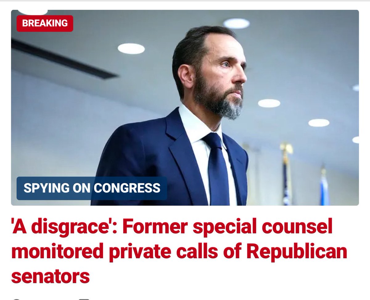 Corrupt prosecutors should be dealt with harshly

This is an abuse of power and violation of his oath of office

He tracked the phone calls of GOP Sens. Graham, Blackburn, Johnson, Hawley, Lummis, Hagerty, Sullivan &amp; Tuberville

Plus GOP Rep. Mike Kelly