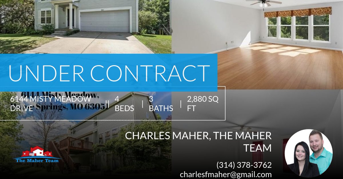 charles_maher's tweet photo. Another one off the market! 🔒This beautiful home in House Springs is officially under contract. Thinking about making a move? Let's talk today.

Be sure to contact us with any real estate questions
#teammaher #themaherteamrealtor... https://t.co/ZSBX4np9G3 https://t.co/5RtLlHW565