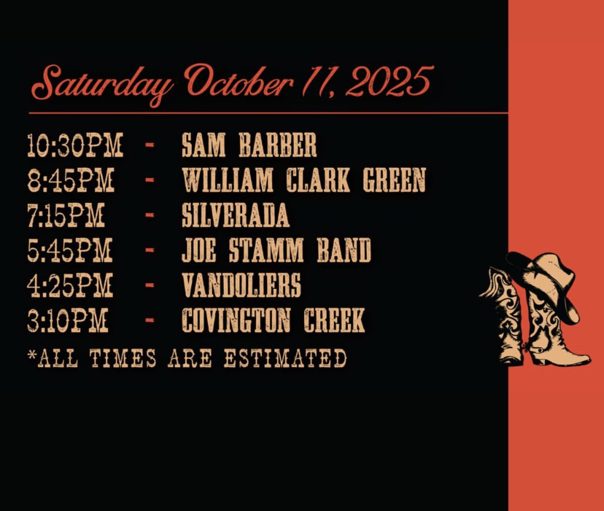 Peacemakerfest's tweet image. Here are those set times for you again! 🎶 Time to start planning your perfect Peacemaker weekend! 🙌