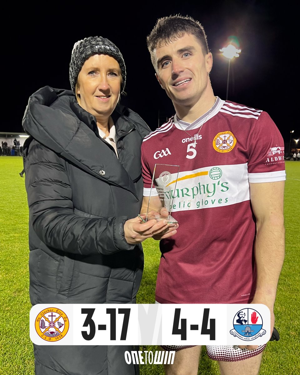 Connollys of Moy Junior Football Championship Semi-Final - Full Time

Clochar 3-17 (26) 
An Strath Bán 4-4 (16) 

Clochar have secured their place in the Connollys of Moy Junior Football Championship Final 👏🏻

The Connollys of Moy Man of the Match was Conor Shields, whose huge