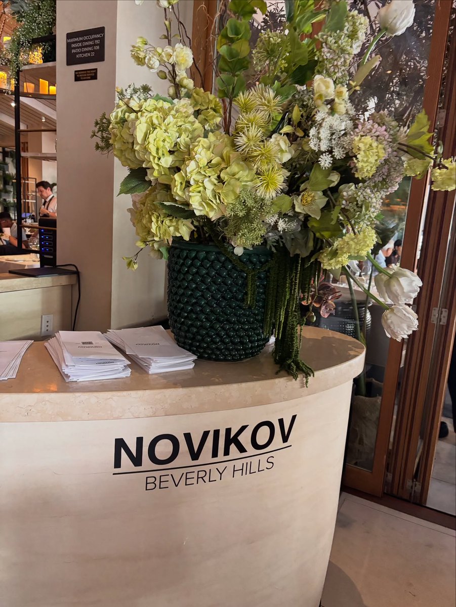 Cheers from Novikov, Beverly Hills 🥂