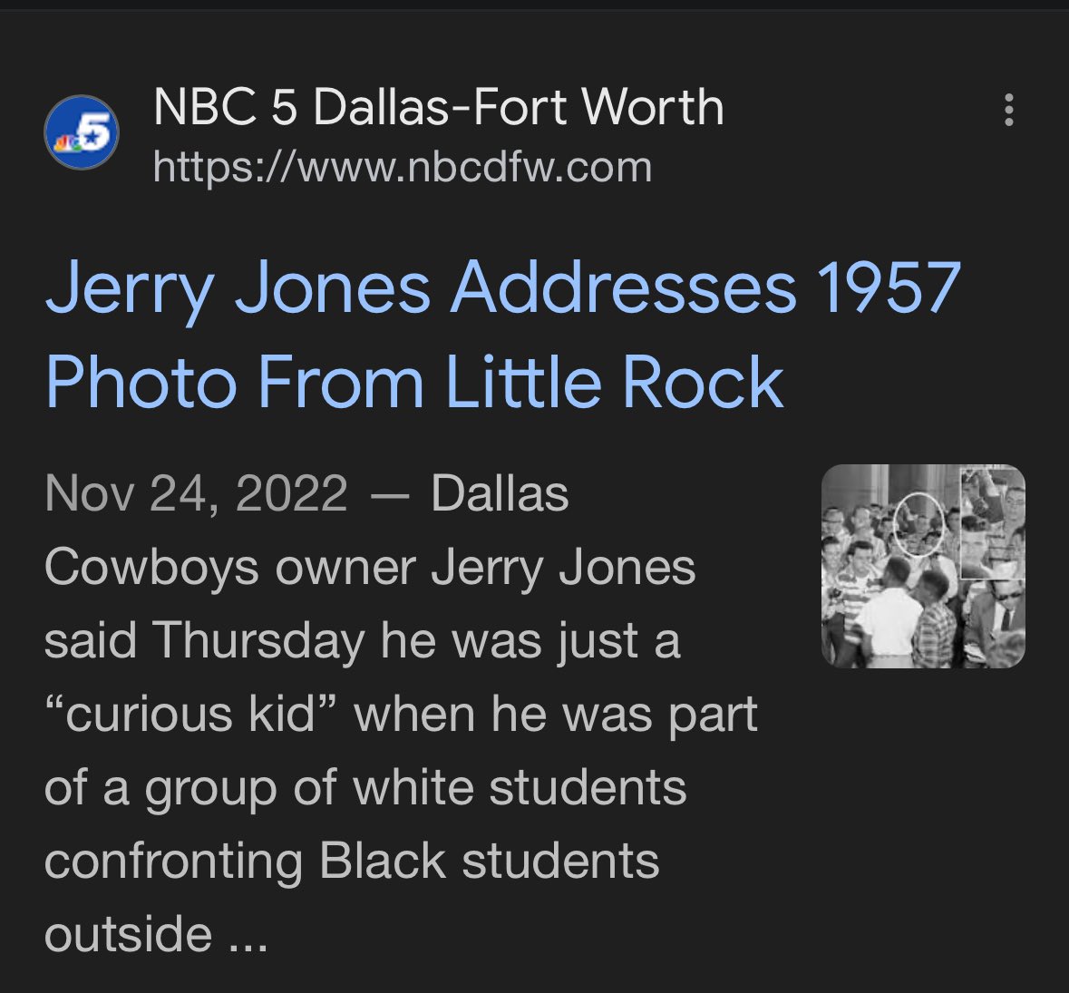 DParkerite1's tweet image. No one should be surprised by jones’ reaction. If it wasn’t so hot in Texas he’d wear his white sheet to every game