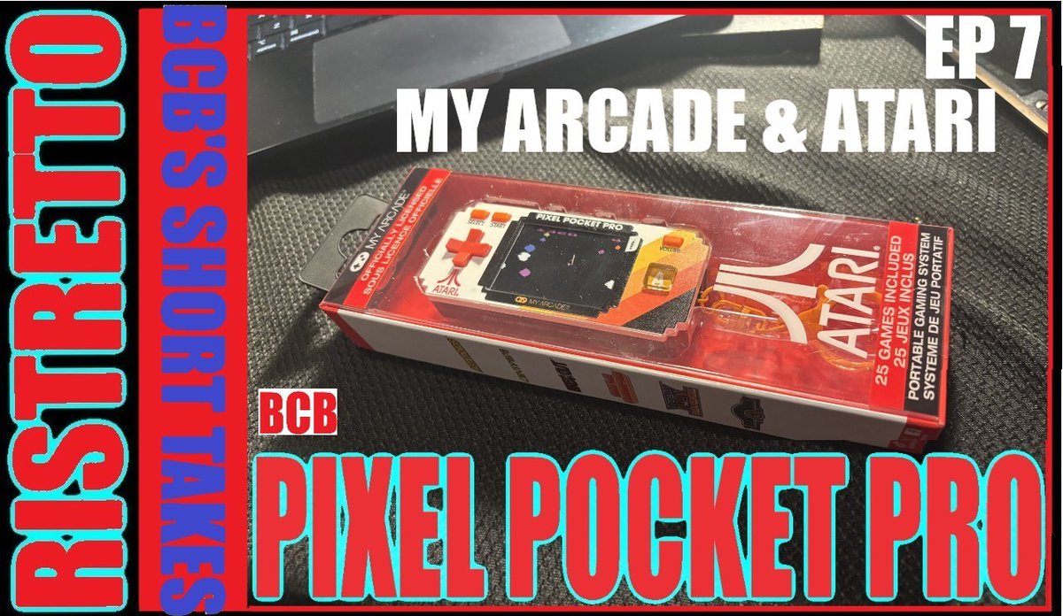 ballistikcoffee's tweet photo. TONITE on #BCB! #Ristretto #ShortTakes is back w/ the #PixelPocketPro from @MyArcadeRetro & @atari! This is a device made to be a #keychain but I find is better as a #backpack clip on! How does it fare? What r the 25 games included? 7p MT! Link Incoming! #Gaming #Atari #MyArcade https://t.co/wHaXdxp4BL