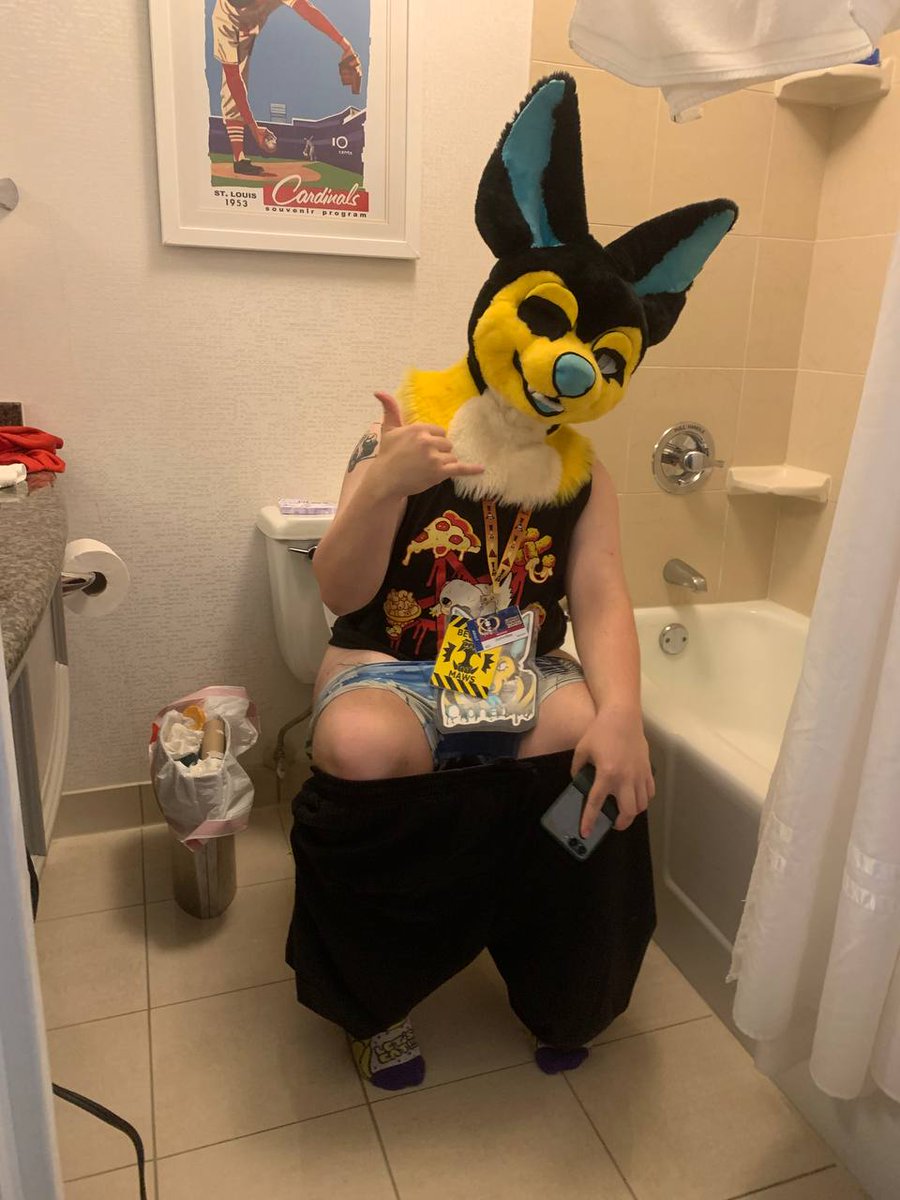 ZommZommBee's tweet photo. Dawg on da toilet dawg 
Gfm was a lot of fun shout out to the fuzz #gatewayfurmeet2025 https://t.co/S7oFRsE9TS