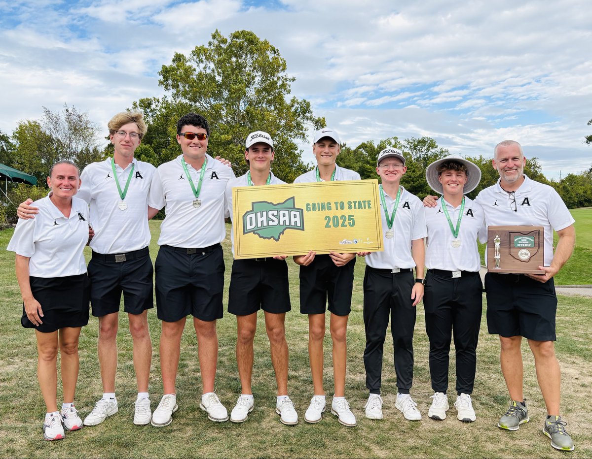 AHSRaptorsGolf's tweet image. The Raptors did it for a second straight year.  Led by Charlie Straubel’s 69, the Raptors are heading to State for a second straight year.  Marshall Morency and Reed Young both shot 73 and Ben Trigg came  through with a 75.  This group of seniors is Leaving a Legacy.