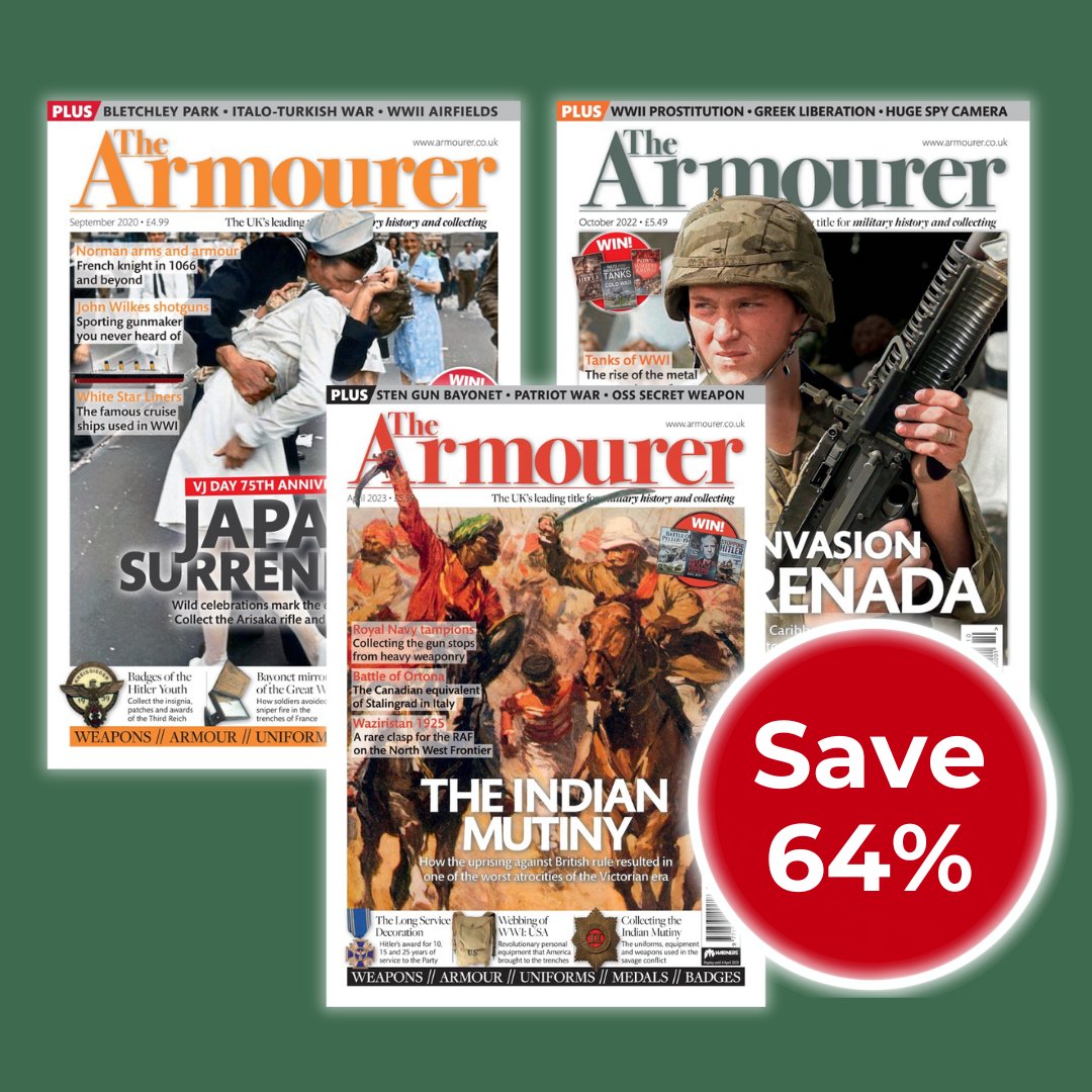 Exciting news! The Armourer digital archives are now available! Browse every issue from 2012–2023, covering WWI &amp; WWII campaigns, Victorian battles, classic arms, medals &amp; more.

Save with our annual archive bundles militaria.ma/armourer-annua…

#militaryhistory #armourer #militaria