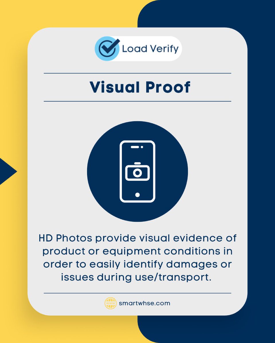Smart_WHSE_LLC's tweet photo. 📸 Need to prove cargo condition?
Load Verify lets you snap HD photos for visual proof — fast, reliable, and right from the floor.
✔️ Damage detection
✔️ Dispute prevention
✔️ Real-time peace of mind
#LoadVerify #LogisticsTech #SupplyChain https://t.co/pKCnliDEMd