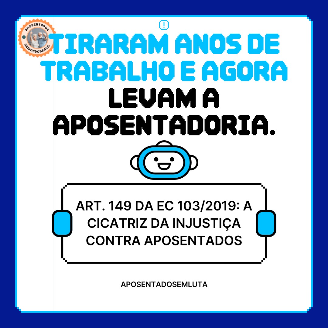 A vida dos aposentados importa. Ministros, devolvam os autos e votem o art. 149 da EC103/19. <a href="/STF_oficial/">STF</a>
<a href="/gilmarmendes/">Gilmar Mendes</a>
<a href="/LRobertoBarroso/">Luís Roberto Barroso</a>
Alexandre de Moraes
👇    Justiça Social
$
#AposentadoriaJusta