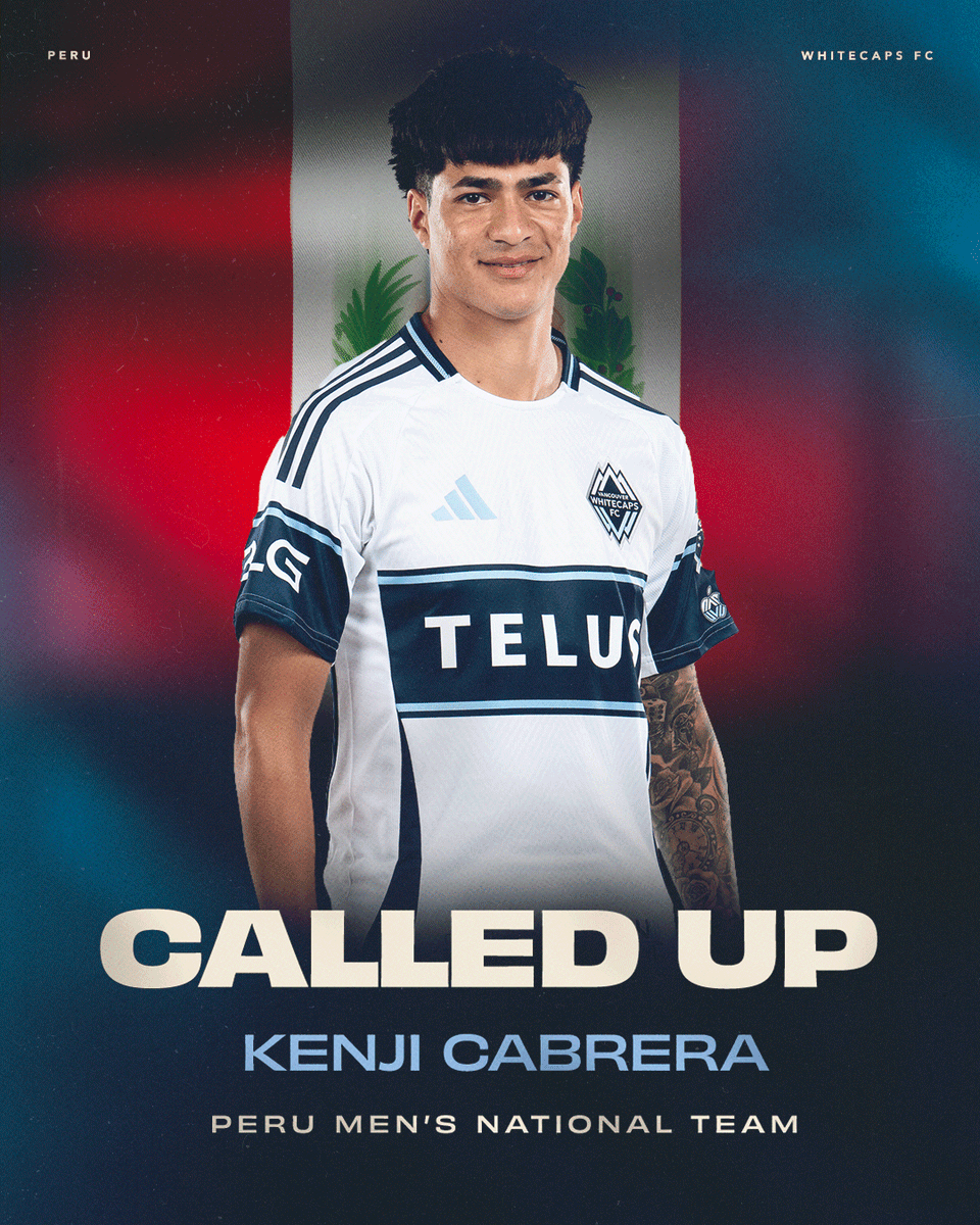 WhitecapsFC's tweet image. Called up 📞🔥

Midfielder Kenji Cabrera has been called up to Peru's men's national team for their October international window!
Peru will play one friendly during the window, taking on South American rivals Chile on Friday, October 10 at Estadio Bicentenario de la Florida in…