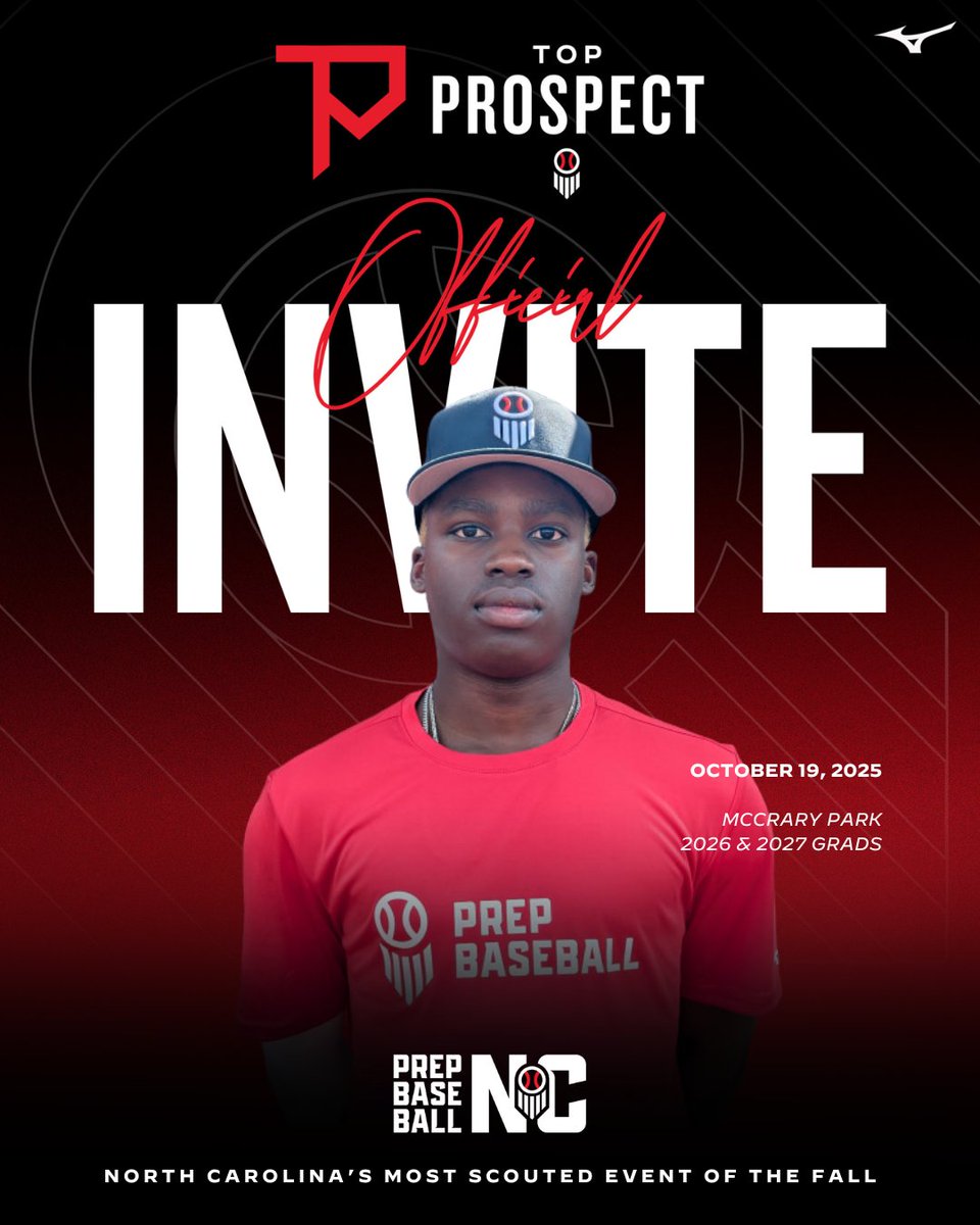 PrepBaseballNC's tweet photo. 🚨 Invites Accepted
Alex Caldwell | Davis Brinson | Sheldon Brown | Tommy Collins

These players from the class of '26 & '27 will be joining Prep Baseball at our 2025 Upperclass Top Prospect Games. Stay tuned for more names to be announced 😎 #FallTPG25 #BeSeen

Request Your Invite -- Limited Slots Available:  https://t.co/fOgjwj9pnf