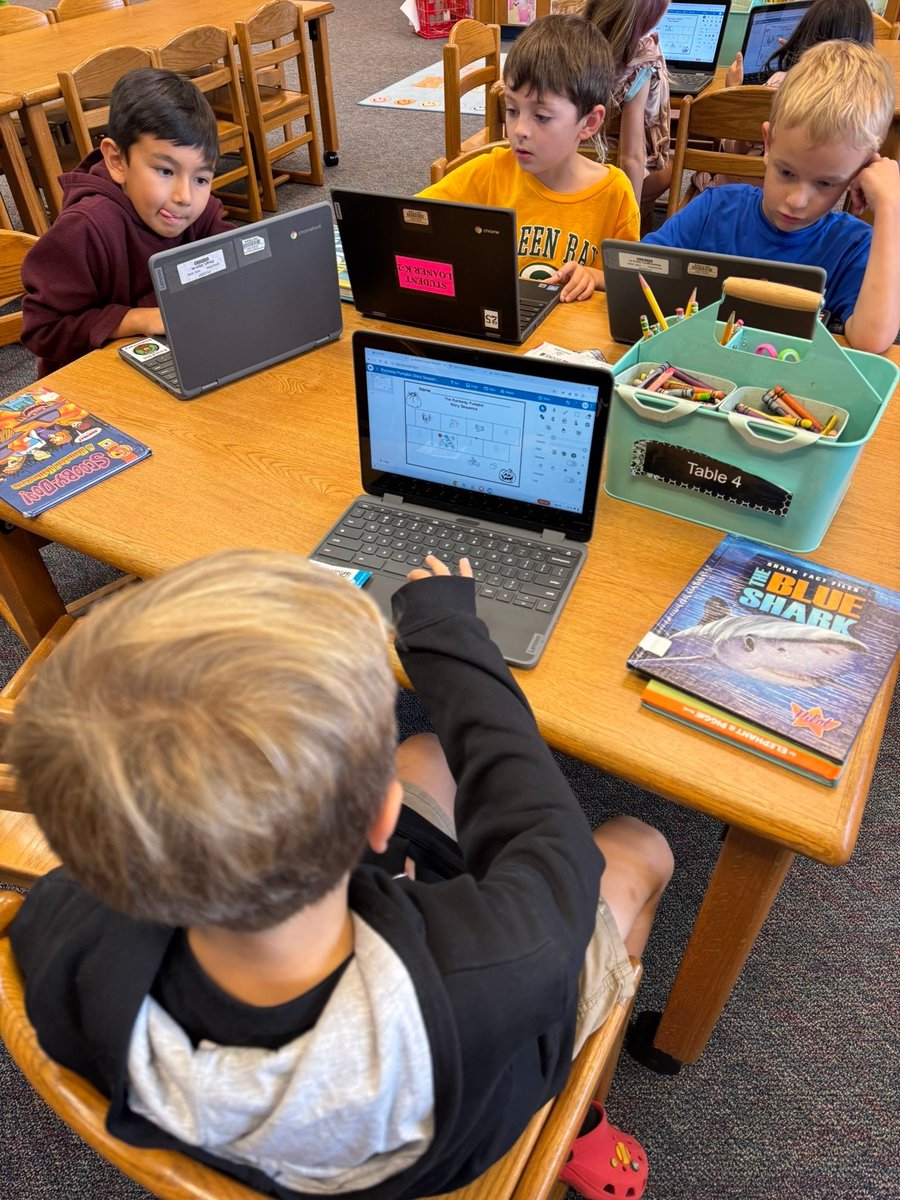 MrsLibraryLady8's tweet image. October signals the arrival of autumn reads! We&apos;ve also been focusing on arranging stories in order. The activity centers scattered throughout the room are always a favorite, as is curling up with a book in the comfy bean bag chairs! #FallReading #CozyCorners