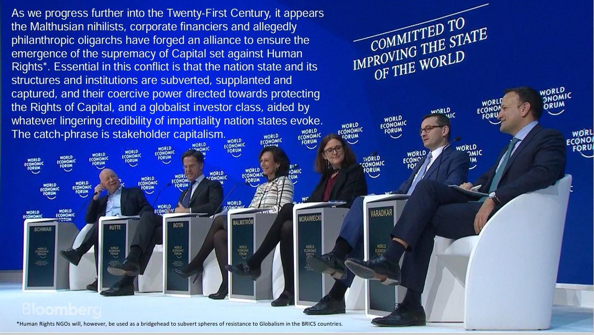 PeteGDunne's tweet image. Indeed. Sharing this one. Again!
(Note who&apos;s on the stage). #Davos.
