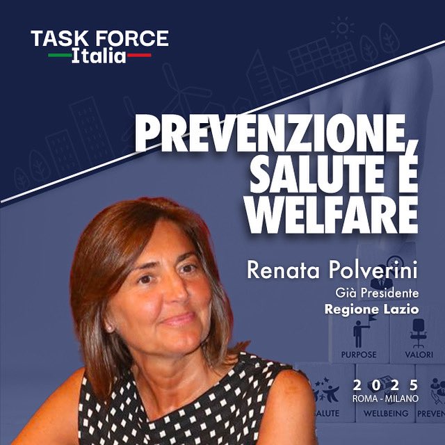 Renata Polverini (@renatapolverini) on Twitter photo Domani alle ore 10.00 partecipo al dibattito su Prevenzione, Salute e Welfare nell'ambito delle #taskforceitalia @_ceo4life #Roma Piazza Montecitorio 116 Domani alle ore 10.00 partecipo al dibattito su Prevenzione, Salute e Welfare nell'ambito delle #taskforceitalia @_ceo4life #Roma Piazza Montecitorio 116