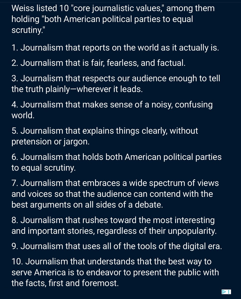 rightly's tweet image. #BariWeiss, the new editor-in-chief for CBS News sends a memo on what she expects from staff. I can already sense the outrage coming, as this certainly disqualifies the entire existing #CBS newsroom.