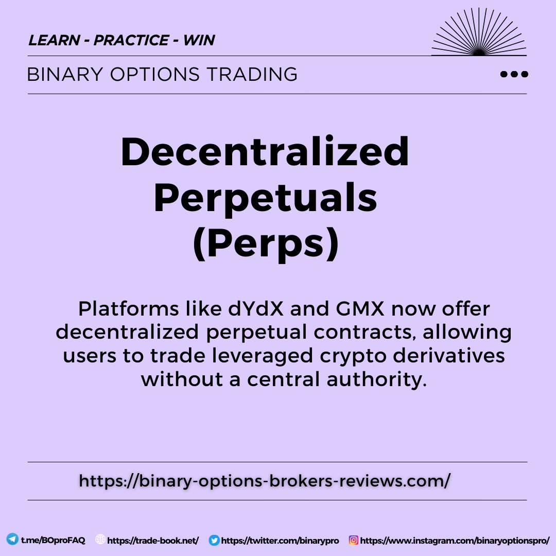 BinaryPro's tweet image. In traditional finance, perpetual futures are contracts that allow traders to speculate on asset prices without an expiration date. In DeFi, decentralized perpetuals (perps) bring the same concept on-chain, letting users trade crypto assets with leverage while maintaining full…