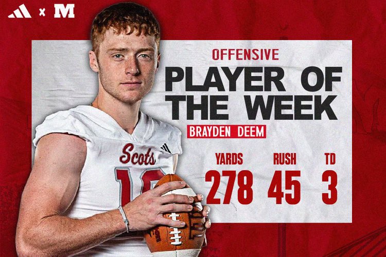 RollScotsFB's tweet image. Midwest Conference Players of the Week  #RollScots