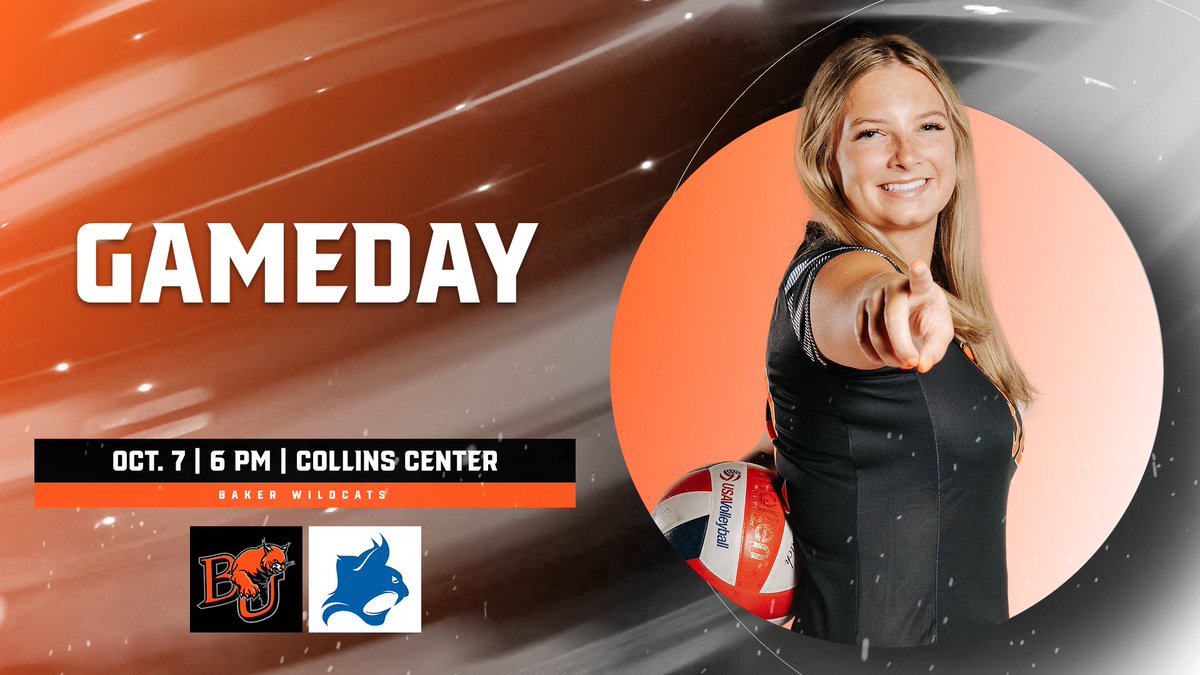 VB: After earning a big come-from-behind win at their place earlier this year, Baker volleyball hosts Peru State for a Tuesday night tussle in Collins!

📌 Collins Center
⏰ 6 PM
📊 bit.ly/3IXfHri
🎥 bit.ly/4p2u1PF