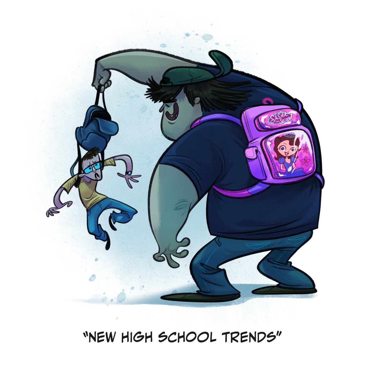 I don't remember this trend back when I was in school, but pop off #comics #characterdesign