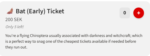 clubsyntaxerror's tweet image. Only 5 Early Bat Tickets left for our Halloween Special!