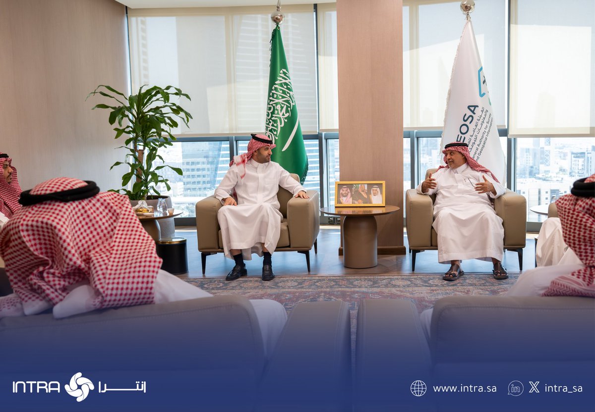 سعدنا في شركة #انترا_للتقنيات_الدفاعية بتوقيع مذكرة تعاون مع الهيئة العامة للمساحة والمعلومات #الجيومكانية، وذلك بهدف تعزيز التكامل بين التقنيات الحديثة والبيانات الجيومكانية، لإبتكار حلول ذكية تسهم في دعم الأمن الجيومكاني الوطني.