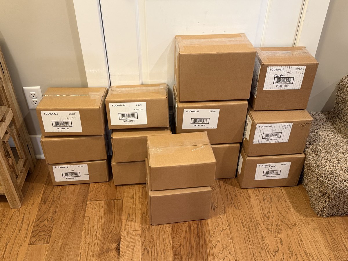 mikeyBcards's tweet photo. It’s that time again! I’ve got 14 boxes full of cards and packs to send out to Kids Clubs or schools that have Collecting Groups! If you run something like that, please hit me up. I want to reach as many kids as possible with these. I’ll handle shipping costs. You help me grow the hobby!