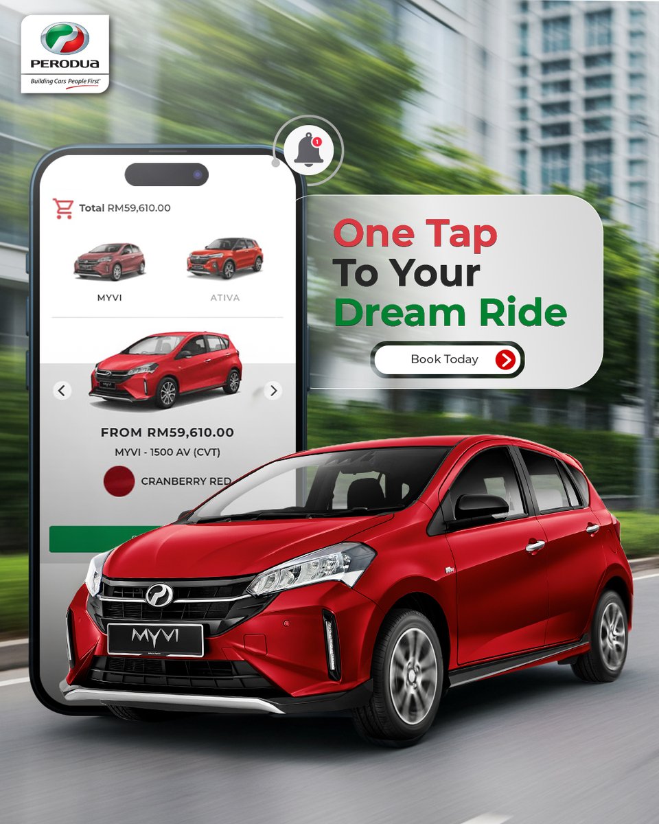 perodua's tweet image. Your new Perodua is just a click away, book online now at perodua.com.my/online-booking…. 🚗
#Perodua #WeGoBeyond #PeroduaOnlineBooking