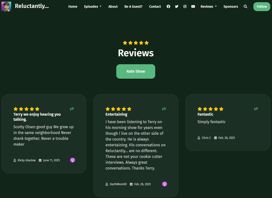 New episode every Tuesday...and lots of bonus episodes, too! reluctantlypodcast.com