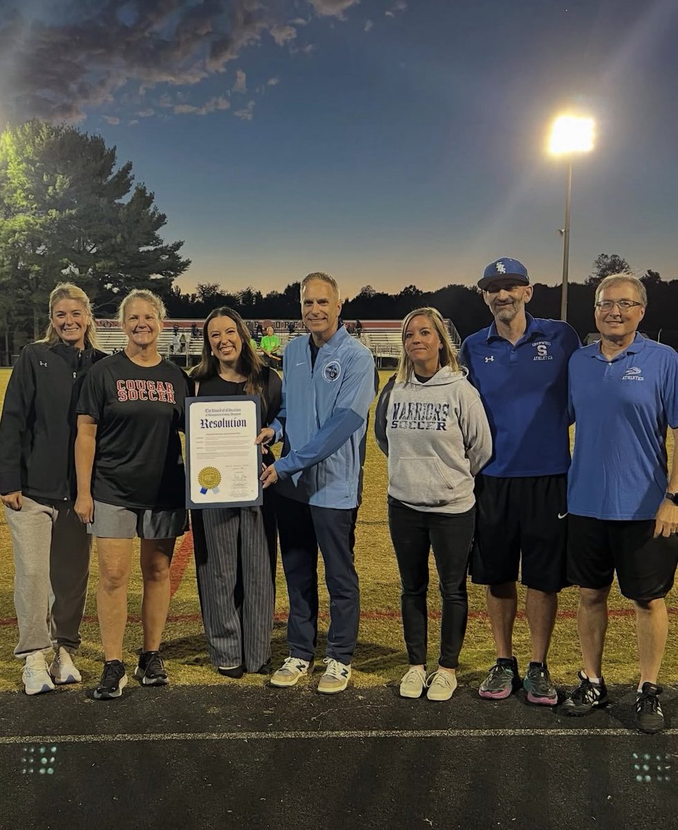 mcpsAD's tweet photo. .@mocoboe Proclamation for #NationalCoachesDay! Thank you Ms. Zimmerman for joining us and celebrating our @MCPS coaches! We enjoyed celebrating with @QOGS & @GirlsSherwood on Make Cancer Flinch First night! #PegStrong #WeRAISE Legends in @MCPSAthletics! @ThomasTaylorEdD https://t.co/9WOjfzf9So