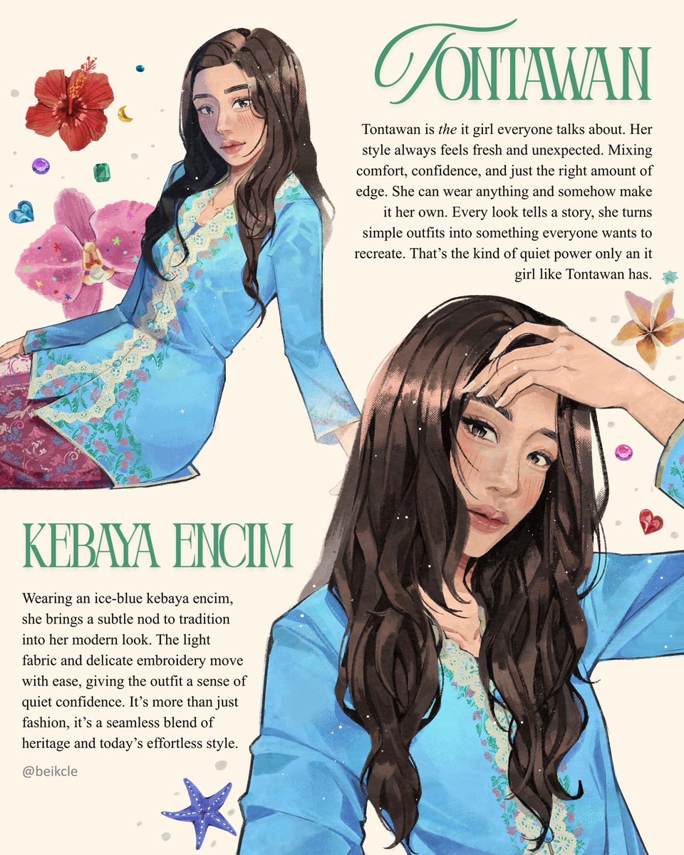 beikcle's tweet image. #TONTAWAN: she's 𝘛𝘏𝘌 it girl! 💖🌻

tu looks soooo pretty wearing kebaya im crying 🥹🥹

#tu #tontawan_t #tuty #ButterbabyxTu #butterbaby @tontawan_t