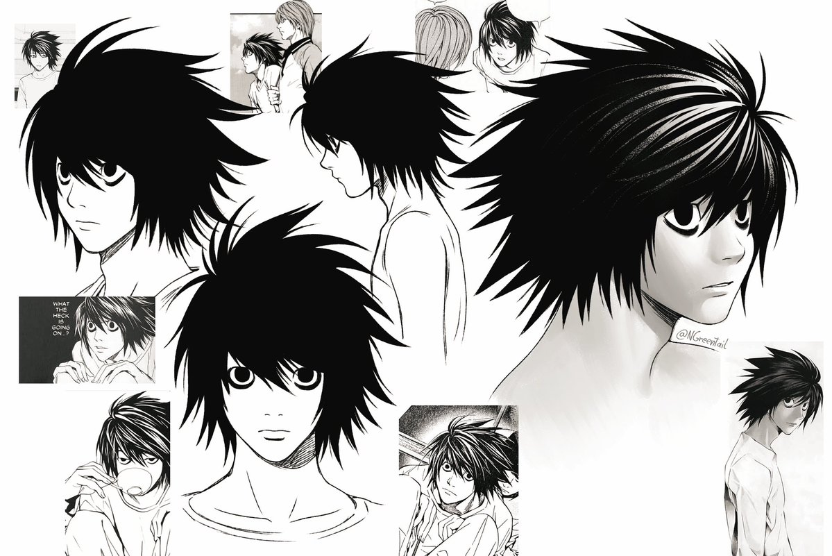 NGreentail's tweet image. His hair is very fun to draw