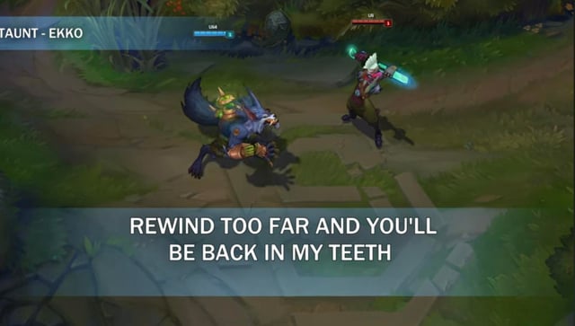 S_moggie_'s tweet image. THE DETAIL 🔥🐺⏳️

Voice line in League:
" Rewind too far and You'll be back in my teeth "

then 2XKO Cinematic:

#LeagueOfLegends #2XKO #Warwick #Ekko
