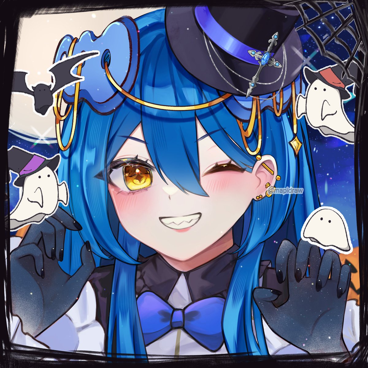 Spooky YCH for <a href="/_belle_a_is_/">Belleais</a> ( ⸝⸝´꒳`⸝⸝)
Thank u so much gorgeous!! 💙

╭ ⟡ ⸻ 
┊RTs are appreciated ෆ     
╰ ⟡ ⸻ 

#VGenComm #VtuberAssets