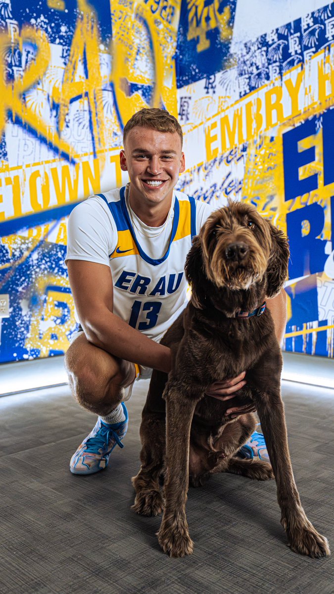 My two favorite boys showing off at <a href="/ERAUMBasketball/">Embry-Riddle Men's Basketball</a> media day. <a href="/ryan_mueller19/">Ryan Mueller</a>