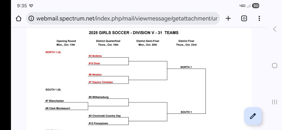 BotkinsGSoccer's tweet photo. Our bracket for the tournament. First 2 games will be at home. https://t.co/g2najFP7jK