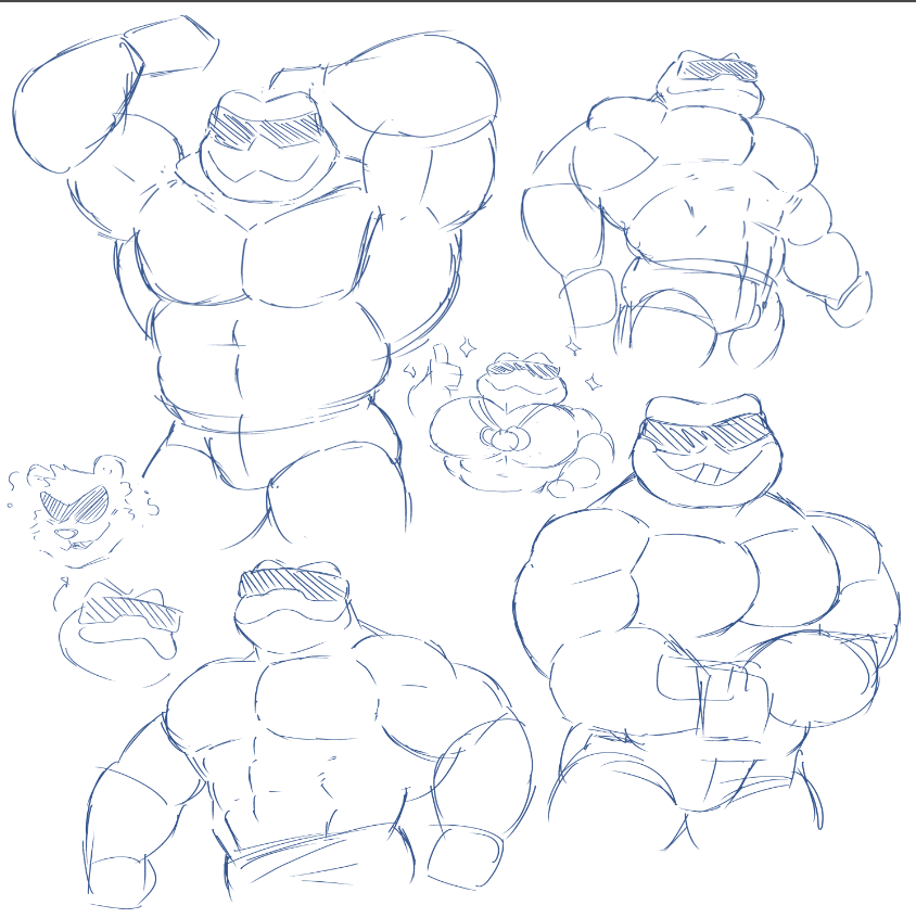 ToastySharky's tweet photo. Chuck Ribbit sketches 
(the just dance frog 🐸🎶) https://t.co/qYKI71DOzD