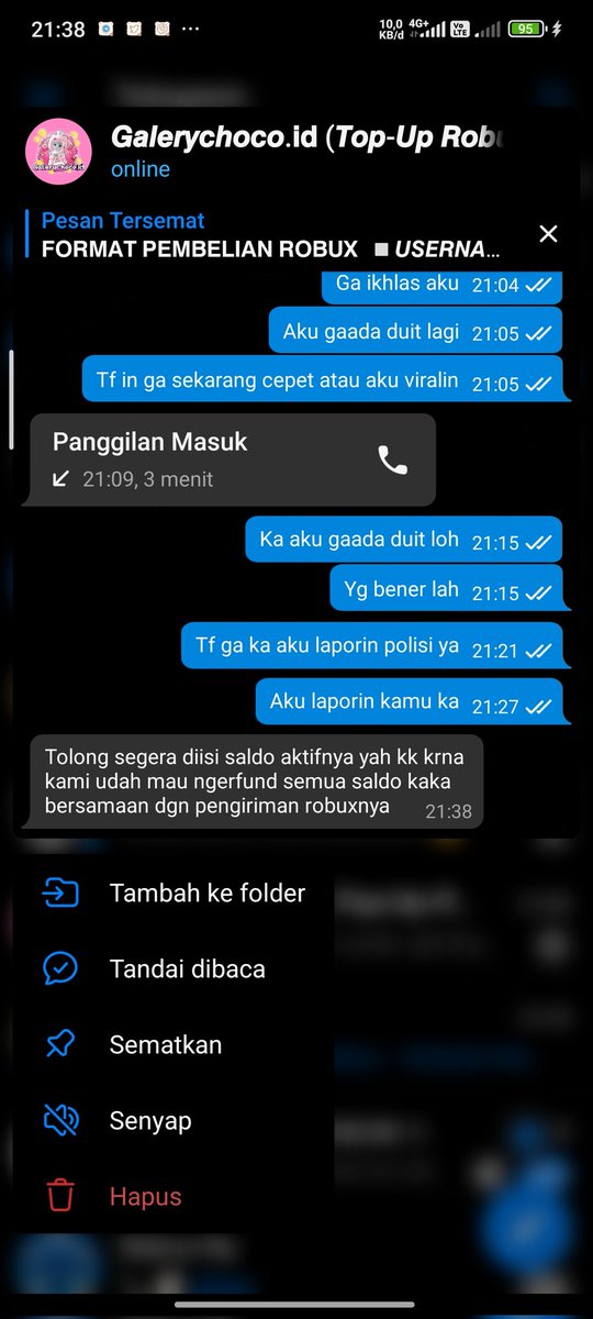 mbairine's tweet photo. MAU NAMBAHIN 1 ORANG SCAM INI TOLONG BANTU REPORT ACC IG NYA MASIH AKTIF🙏🏻

Akun IG : https://t.co/TJiOgeXP9P
GOPAY : 082318509116 A.N ALFIN AL FRIDZAN
ID TELEGRAM : @Galerychoco_id https://t.co/A0TY8eyyFU