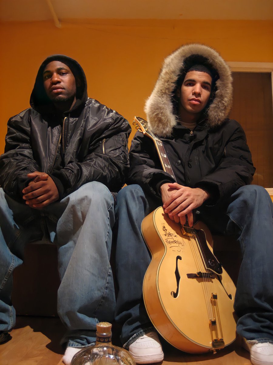 Rap duo Nickelus F and Drake (2006)
Photo by Hugh Mulzac