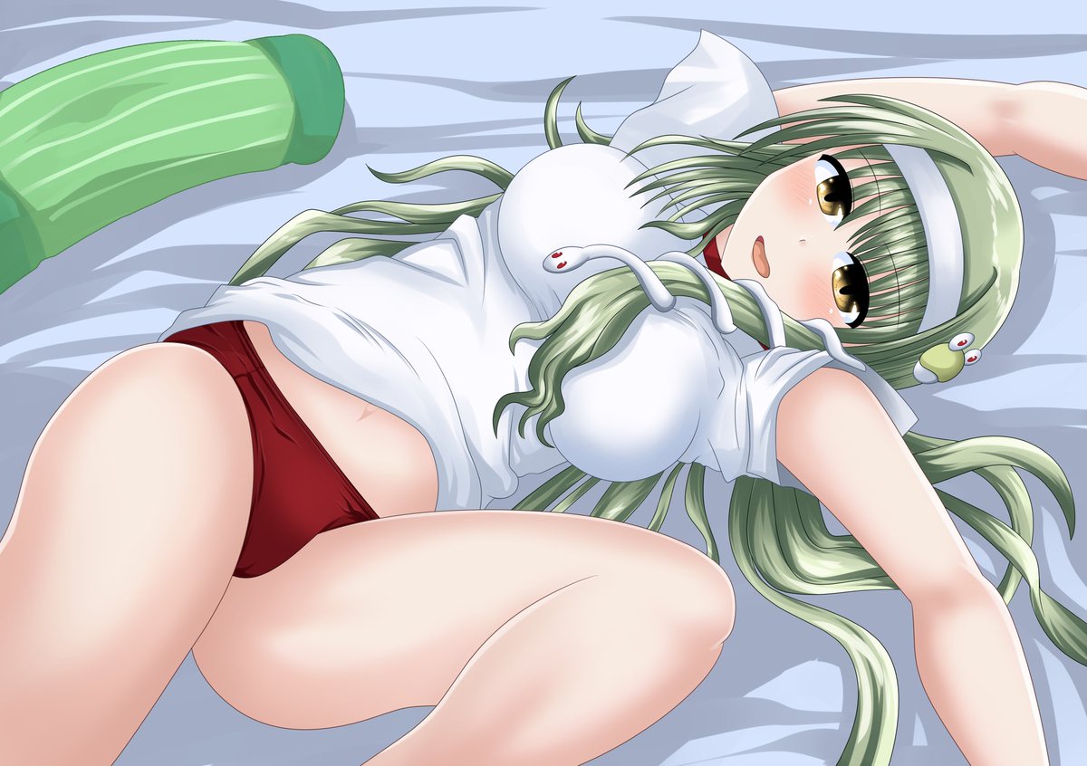 早苗さんの太もも&おへそ。

#このタグを見た人は自分の絵の太ももをのせる 