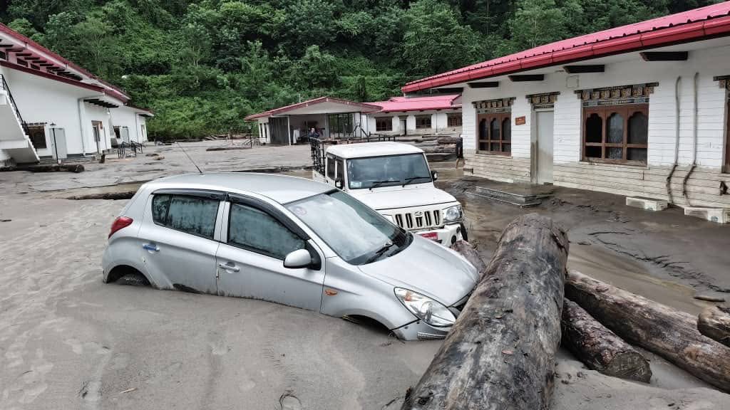 Saddened by loss of lives &amp; widespread damage caused by floods following heavy rainfall in Bhutan, India &amp; Nepal. A reminder of how #ClimateChange is heightening risks for mountain communities, underscoring urgency of #ClimateAction &amp; building climate-resilient infrastructure.