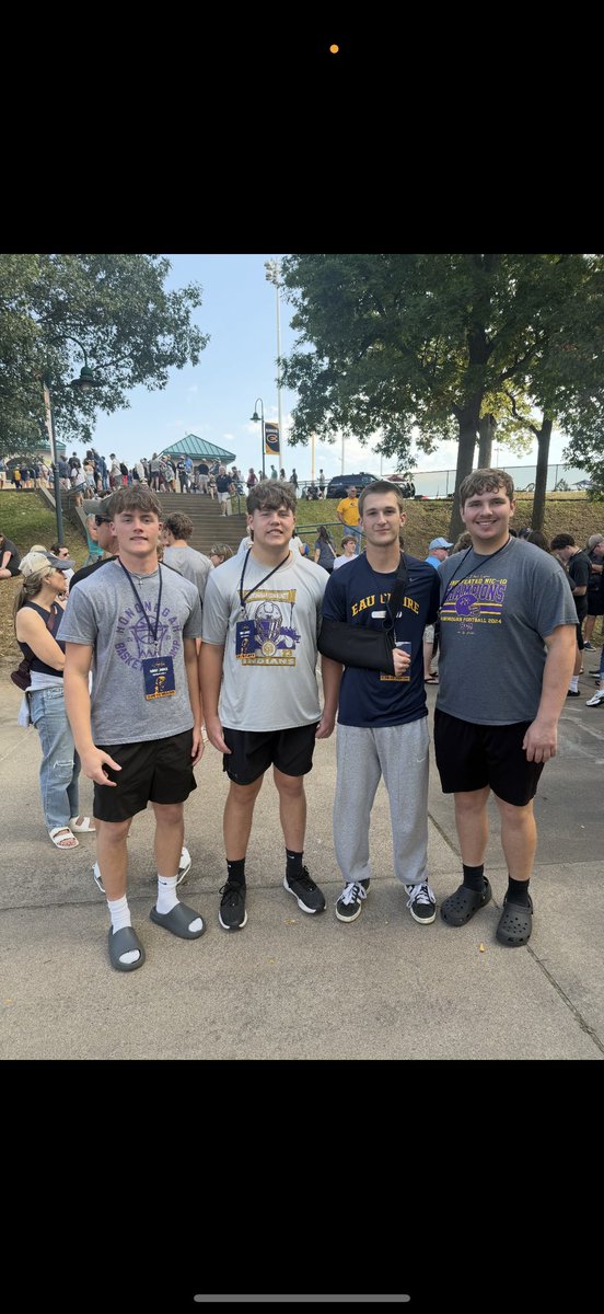 Maximus Benson (@maximusbenson08) on Twitter photo Had a great time <a href="/UWECFootball/">Blugold Football</a> on Saturday for their homecoming! Loved seeing the atmosphere and tailgating for the game, truly incredible stuff! Thank you <a href="/CoachMcHugh62/">Mike McHugh</a> <a href="/CoachBobDunnJr/">Bob Dunn</a> <a href="/CoachE_Blugolds/">Rob Erickson</a> <a href="/HTsimouris/">Harrison Tsimouris</a> for the awesome experience! <a href="/Hono_Football/">Hononegah Football</a> <a href="/PrepRedzoneIL/">Prep Redzone Illinois</a> Had a great time <a href="/UWECFootball/">Blugold Football</a> on Saturday for their homecoming! Loved seeing the atmosphere and tailgating for the game, truly incredible stuff! Thank you <a href="/CoachMcHugh62/">Mike McHugh</a> <a href="/CoachBobDunnJr/">Bob Dunn</a> <a href="/CoachE_Blugolds/">Rob Erickson</a> <a href="/HTsimouris/">Harrison Tsimouris</a> for the awesome experience! <a href="/Hono_Football/">Hononegah Football</a> <a href="/PrepRedzoneIL/">Prep Redzone Illinois</a>