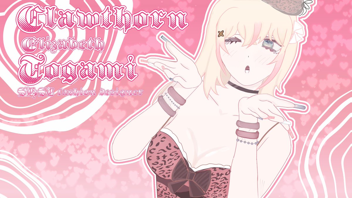 C3TsSoul's tweet photo. NEW ART!! for my sona clawthorn!
Feel free to ask anything!! ๐ฉท
#art #danganronpa #danganronpa1 #drthh #mybbg https://t.co/lfd2Kl5KvL