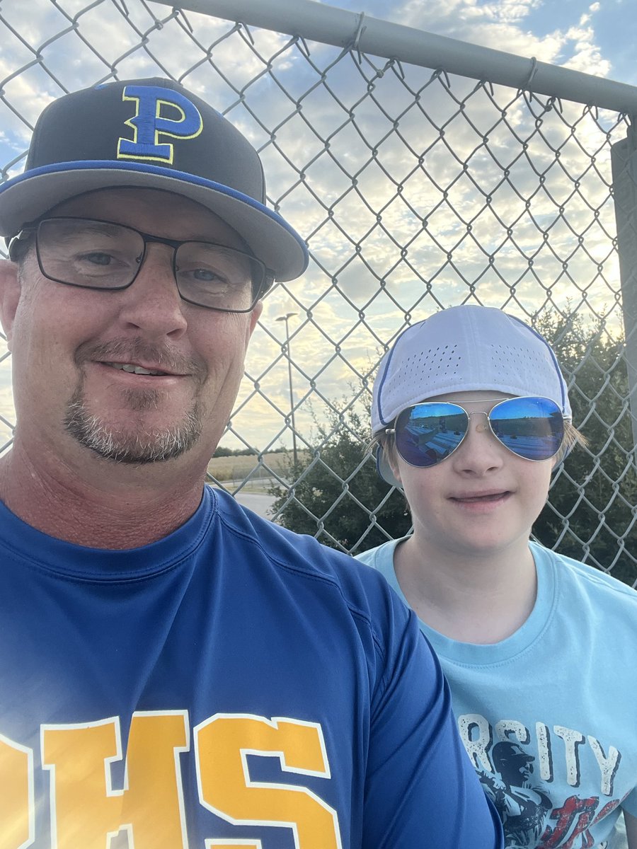 Awesome night getting to watch some Panther Fall Ball!  Got to bring one of our biggest fans with me tonight!