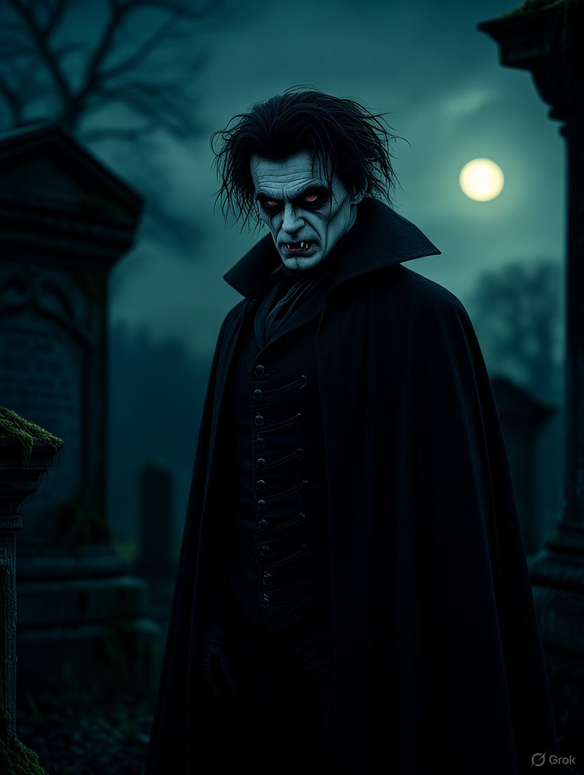 TheEerieHollows's tweet image. #HighgateVampire 
#ImageByGrok #AIart #AIArtistCommunity
#VincentMalarkey

Image by @grok and @TheEerieHollows