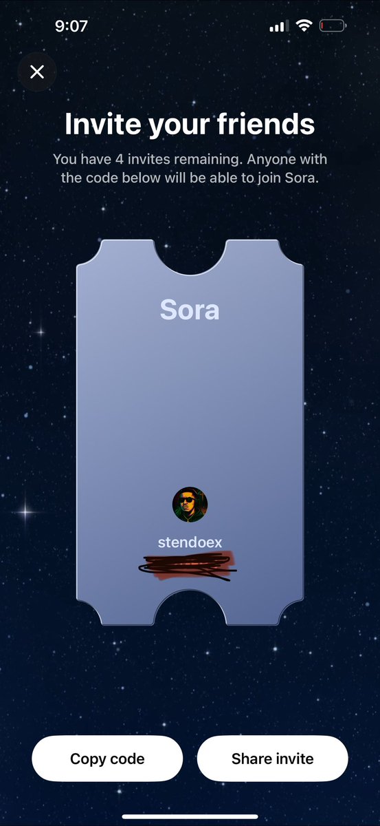 stendoex's tweet image. Giving out a SORA 2 code to someone who FOLLOWS and retweets this in the next 30 minutes