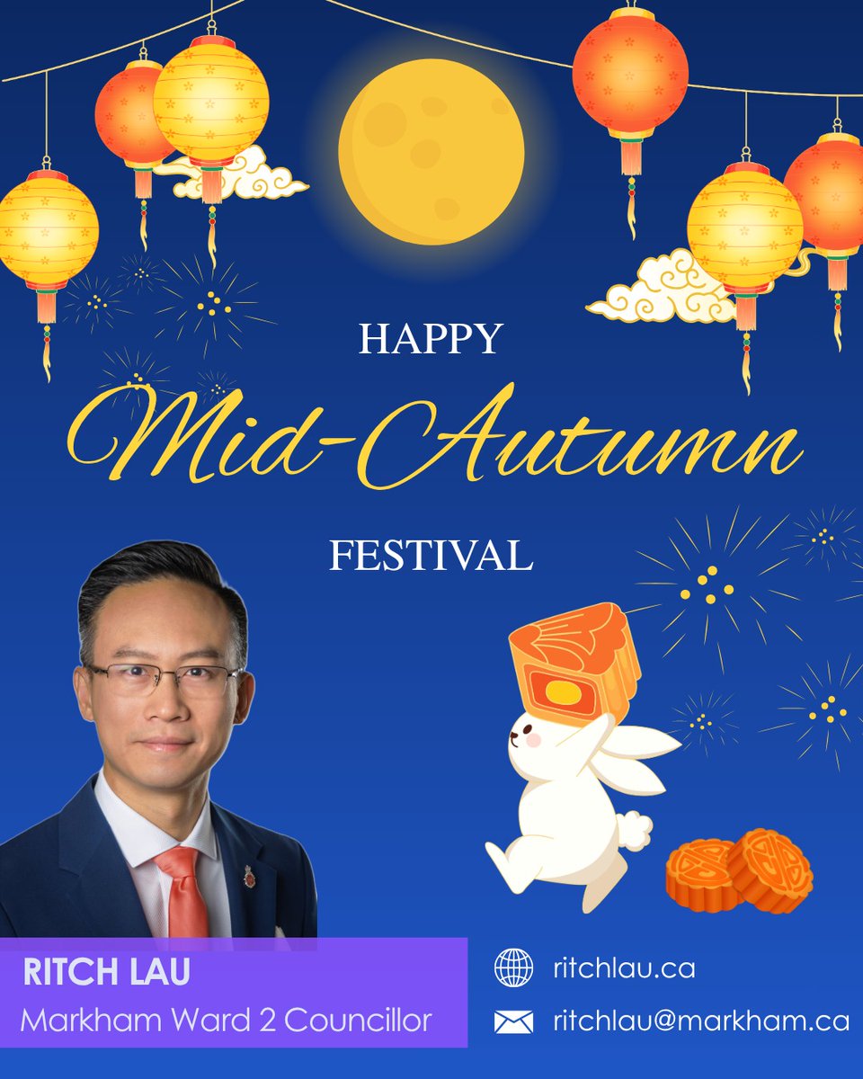 RitchLau's tweet photo. 🌕 Happy Mid-Autumn Festival! 中秋節快樂！Wishing everyone peace and happiness! 🥮 https://t.co/EA7qCQR218