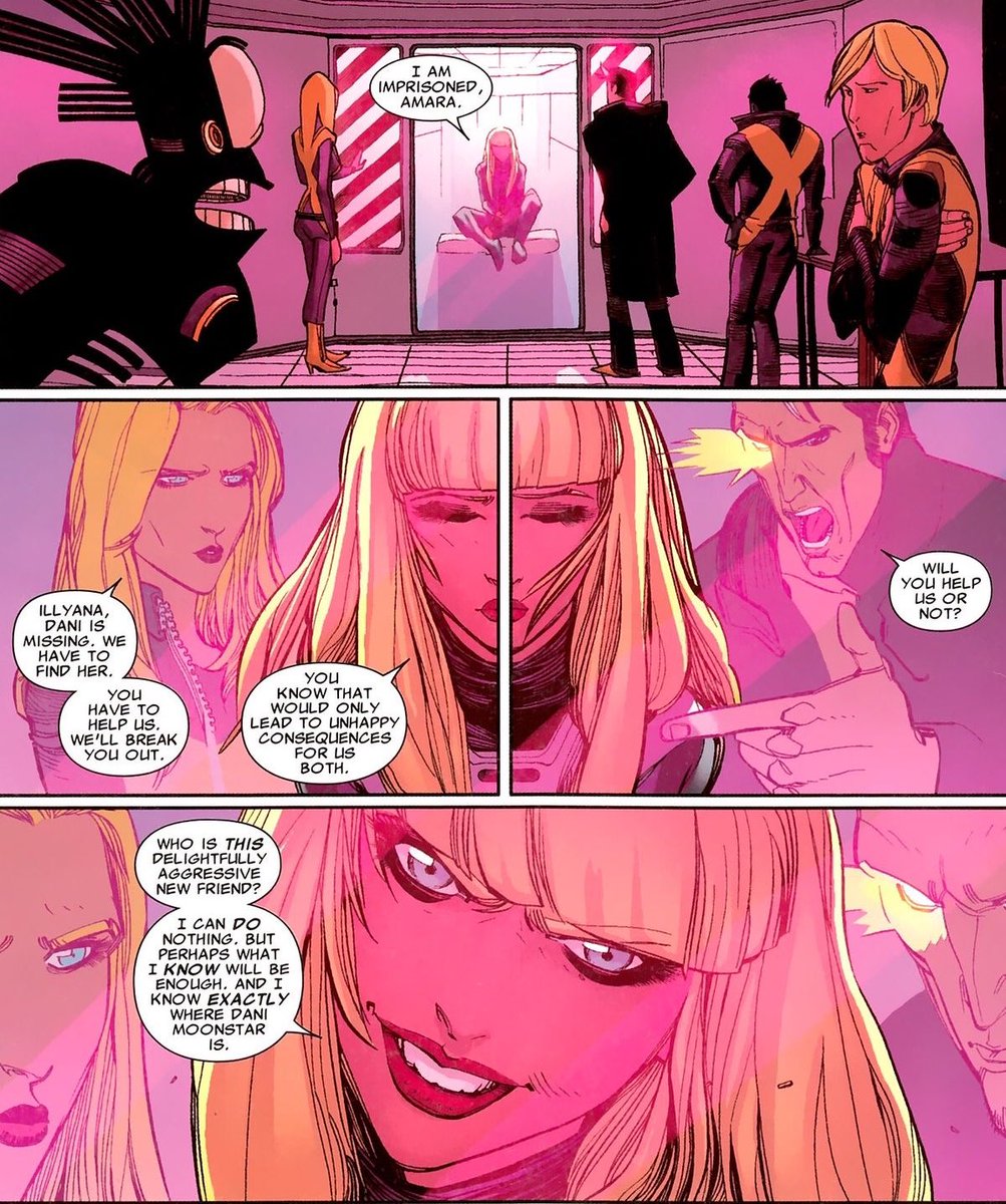 ReignOfPride's tweet image. Magik looks so pretty here in this art style