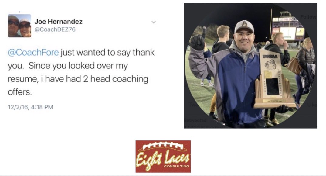 chriscfore's tweet image. It&apos;s that time of year: #resume season! We have been hired by nearly 800 coaches just like you! Here&apos;s what a few of them have to say about what we did! CoachResume.org for more information, and to place your order.