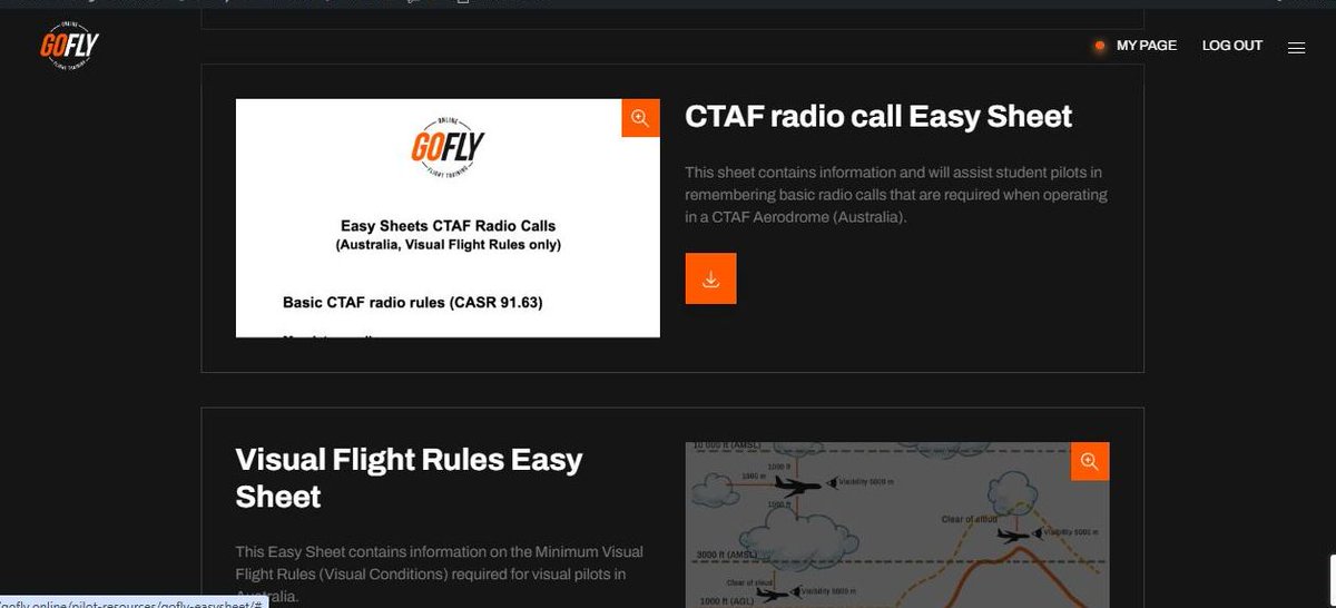 GoFly Online has a free resource page for students and flight instructors. This page includes our 'Easy Sheets', which cover topics like CTAF radio calls, Visual Flight Rules, phonetic language, and more. All Easy Sheets are free and available to download.
gofly.online/pilot-resource…